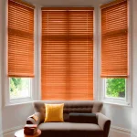 persianas de madera living room